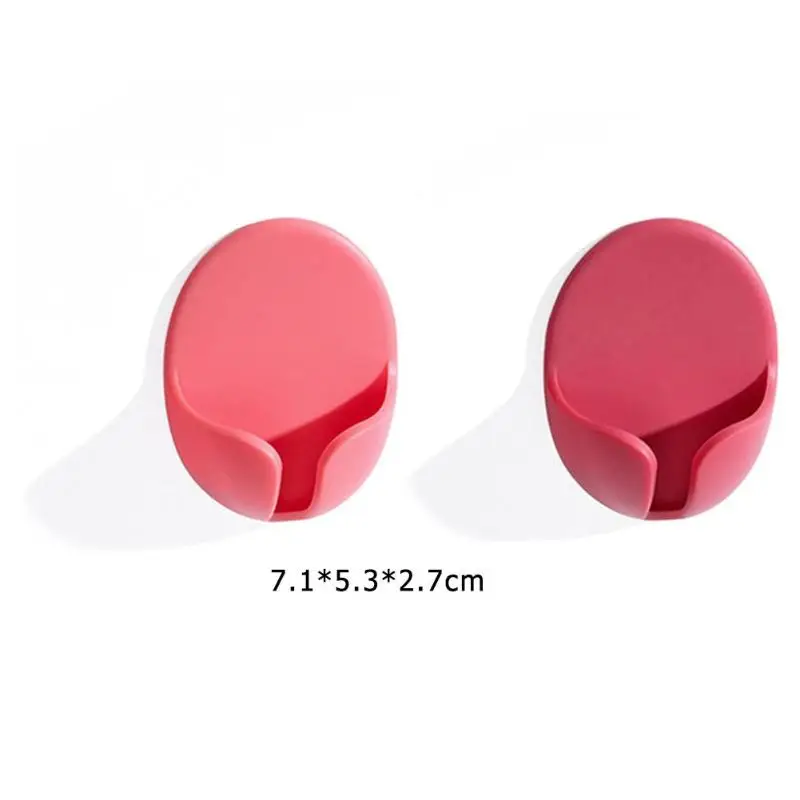2pcs Power Plug Adhesive Hooks Traceless Hot Selling Smooth Exquisite Delicate Safety Plastic Hanger Office Wire Wall Hanger