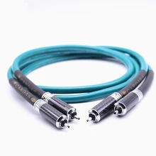 

CARDAS RCA hifi audio cable RCA signal cable Carbon Fiber Lotus Rhodium plated RCA Signal Cable Male to Male AV Audio Cable