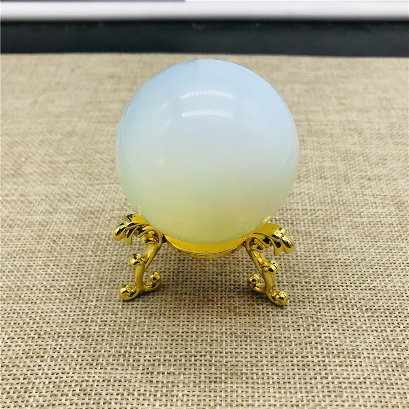 Natural opal crystal ball specimen collection healing + stent | Дом и сад
