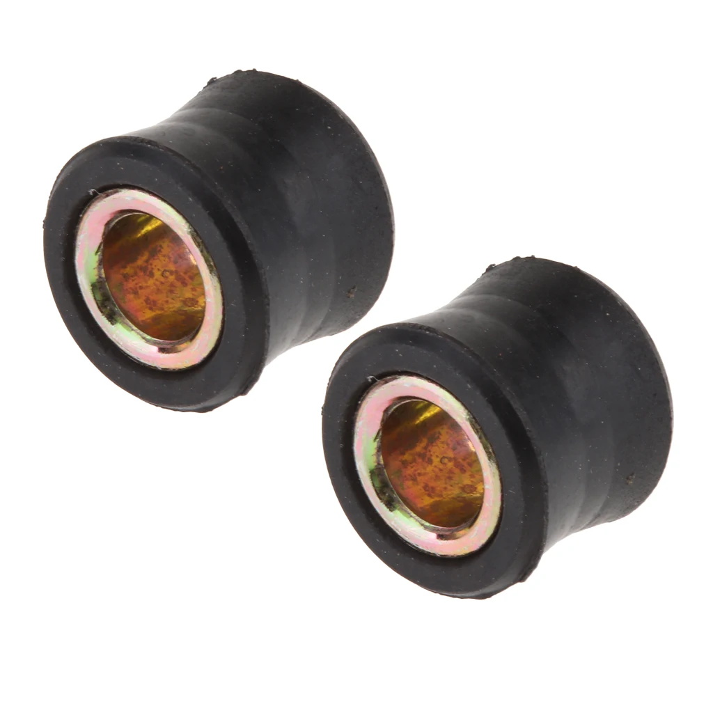 MagiDeal 2PCS Motorcycle Suspension 10mm Shock Absorber Rear Bush Mounting