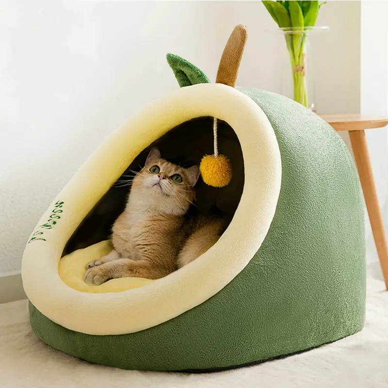kopek kulubesi evi yumusak pet yatak cadir kapali kapali sicak pelus kedi uyku yuvasi yavru sepeti cikarilabilir yastik ile pet malzemeleri nest sofa dog housedogs house kennels aliexpress