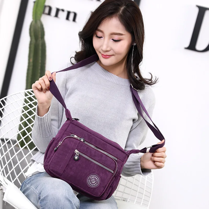 Bolso bandolera de lona multifuncional para mujer, bolsa de tela impermeable,  bandolera Diagonal de buena calidad, 2022| | - AliExpress