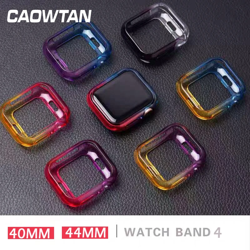 

Slim Watch Cover case for Apple Watch Case 4 soft Clear TPU Screen Protector for iWatch 4 44MM 40MM