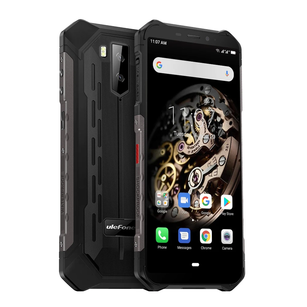 Black Ulefone Armor X5 MT6763 Восьмиядерный ip68 прочный водонепроницаемый смартфон Android 9,0 сотовый телефон 3 ГБ 32 ГБ NFC 4G LTE мобильный телефон - Цвет: Black
