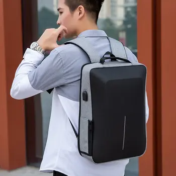 

Men's reflective backpacks business USB anti-theft lock handbags large capacity computer bags casual fashion travel school bag