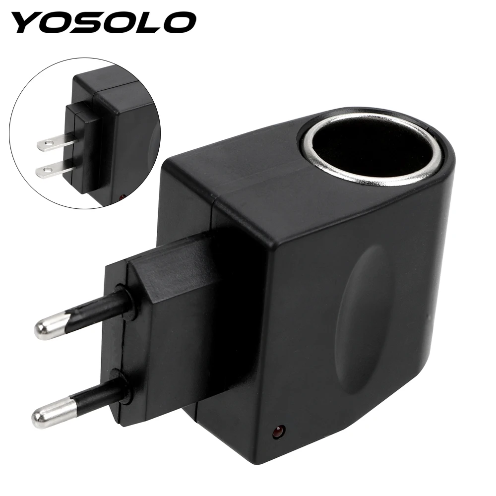 YOSOLO AC 220V переменного тока в постоянный 12В ЕС и США Подключите конвертер адаптер