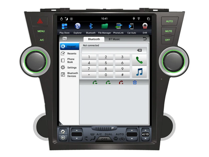 AVGOTOP Android 8,1 Tesla DVD Автомобильный плеер для TOYOTA HIGHLANDER 2009-2012 6 ядер+ 4G+ 32G ips экран