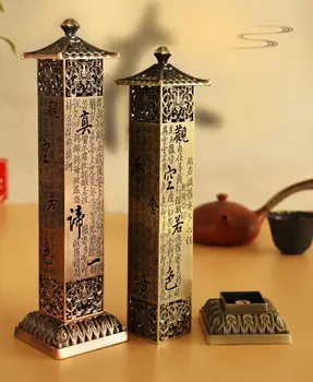 

Incense burner home interior for Buddha line incense burner antique creative tea room decoration Zen standing incense burner