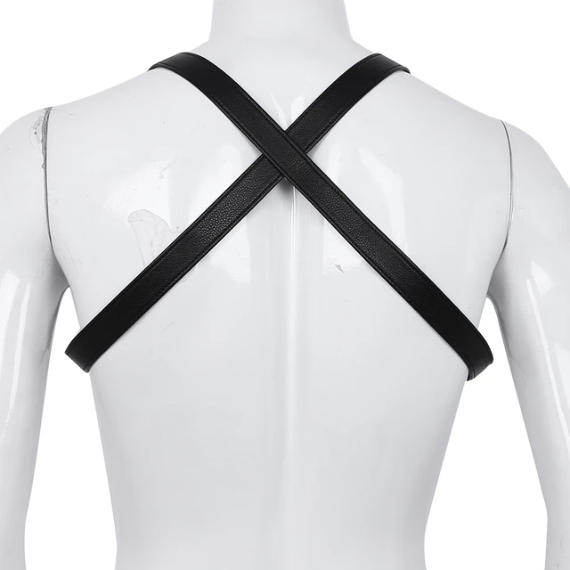 Men's Classic Leather Chest Harness in Black – Honour Clothing