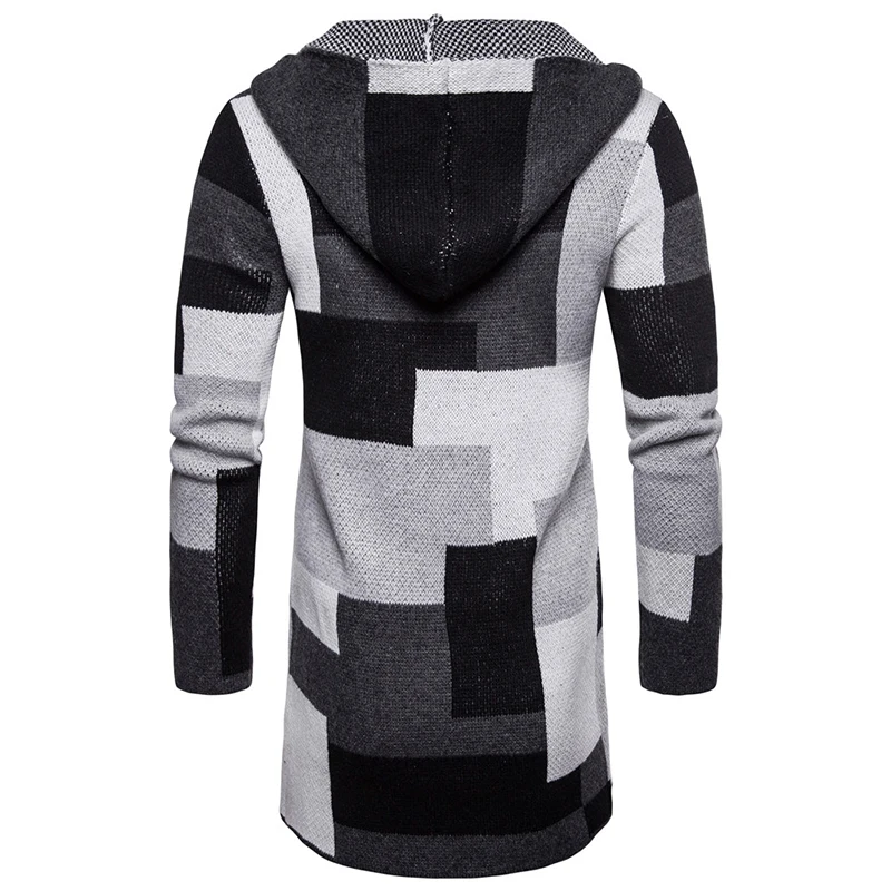 New arrival Men Casual Sweater coats Winter Thick coat slim Cardigan Mens Hooded Neck Quality Knitted Brand keep warm Sweaters