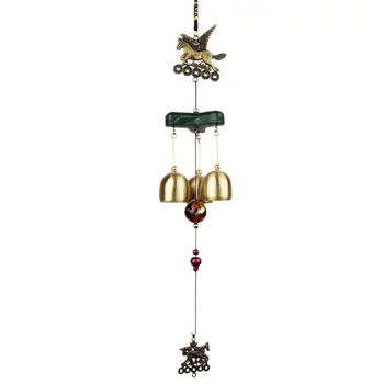 

Wind Chimes Bells Copper 3xBells Outdoor Yard Garden Home Decor Living Ornament