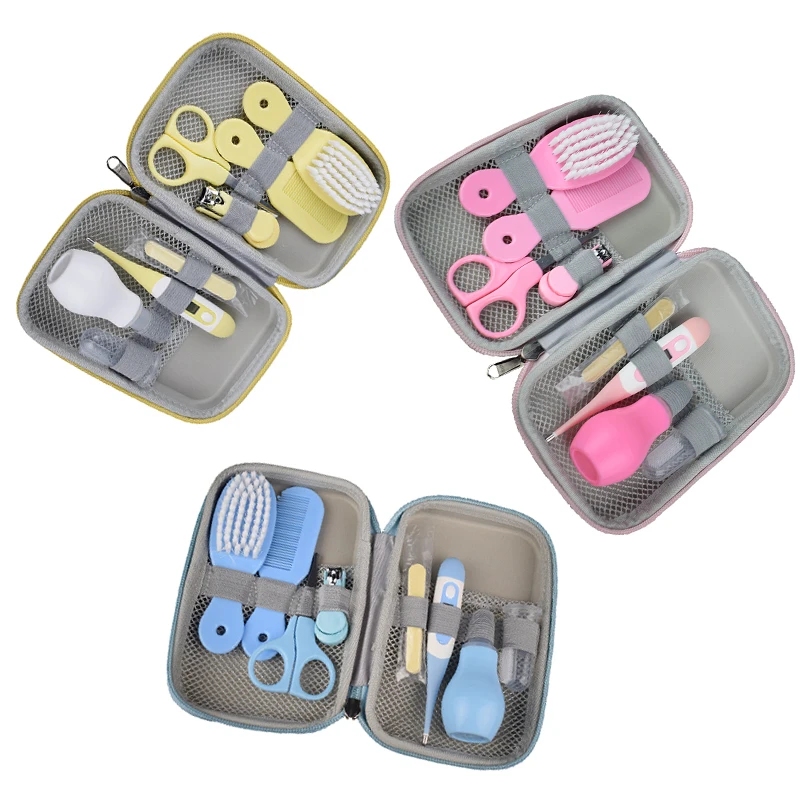 Baby Health Care Kit Portable Newborn Baby Grooming Kit Nail Clipper Scissors Hair Brush Comb Safety Care Set Hot Sale