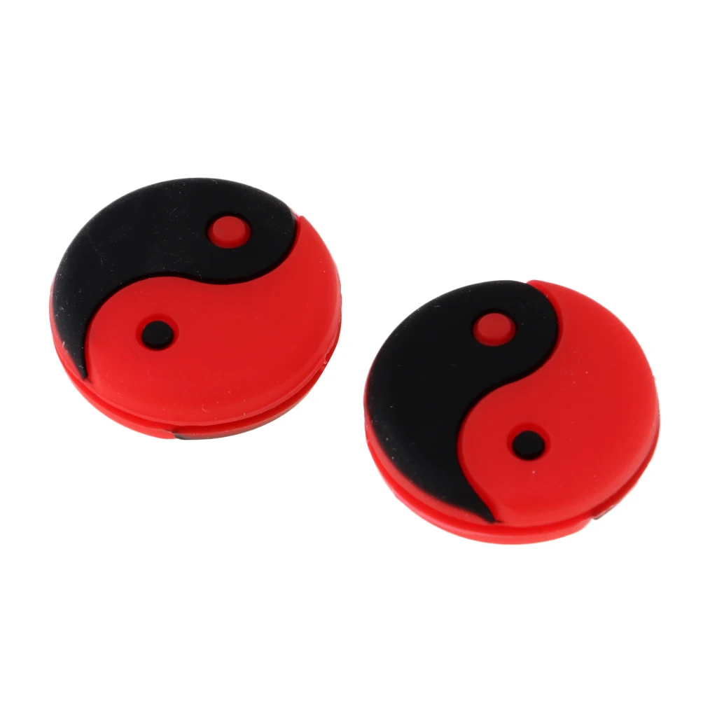 2 Pieces Tai Chi Tennis Racquet Shock Absorber Vibration Dampeners Damper
