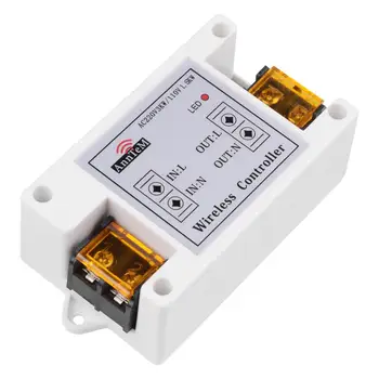 

AC 110V 220V RF 1CH 40A 433 mhz Wireless Remote Control Switch Receiver For Water Pump LED Light Without Transmitter