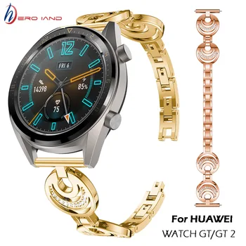 

GT2 Metal Wrist Strap Watchband For HONOR Magic HUAWEI WATCH GT 2 46mm Metal Band GT ACTIVE CLASSIC Wrist Strap Diamond Bracelet