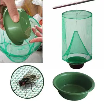 

Hanging Fly Trap Mosquito Pest Control Bug Repellent Garden Bird Net Flycatcher Cage for Rodents Kill flies Fly Catcher Supplies