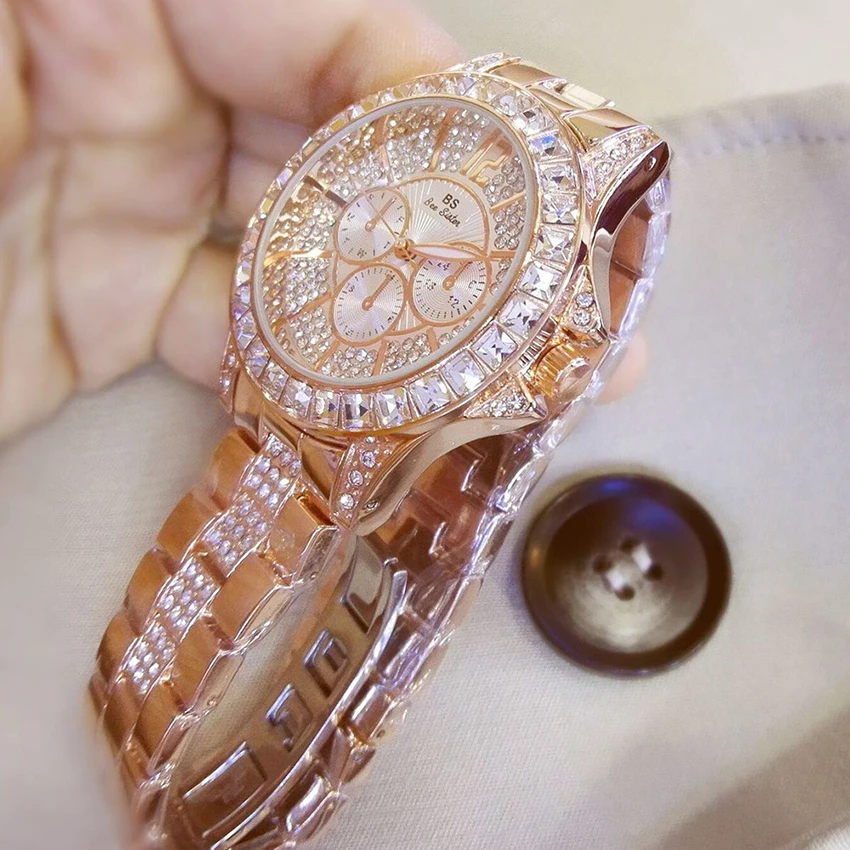 Женские часы люксовый бренд большой алмаз часы водонепроницаемый браслет дорогие женские наручные часы для женщин кварцевые часы