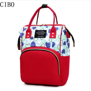 

Baby Care Mummy Backpack Large Capacity Zipper Maternity Hand Bags Diaper Baby Bag Bottle Travel Backpack Nursing mochila femme