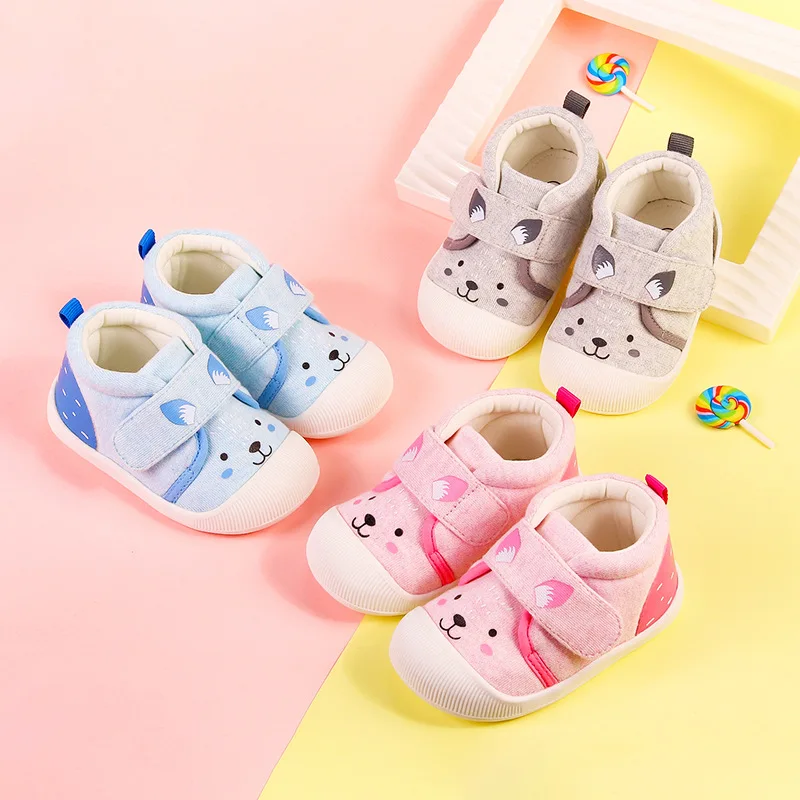 

Xiao liu Treasure 2019 Autumn New Style 0-3-Year-Old Babies' Toddler Shoes Soft Bottom Anti-slip Baby Toddler Shoes Breathable S