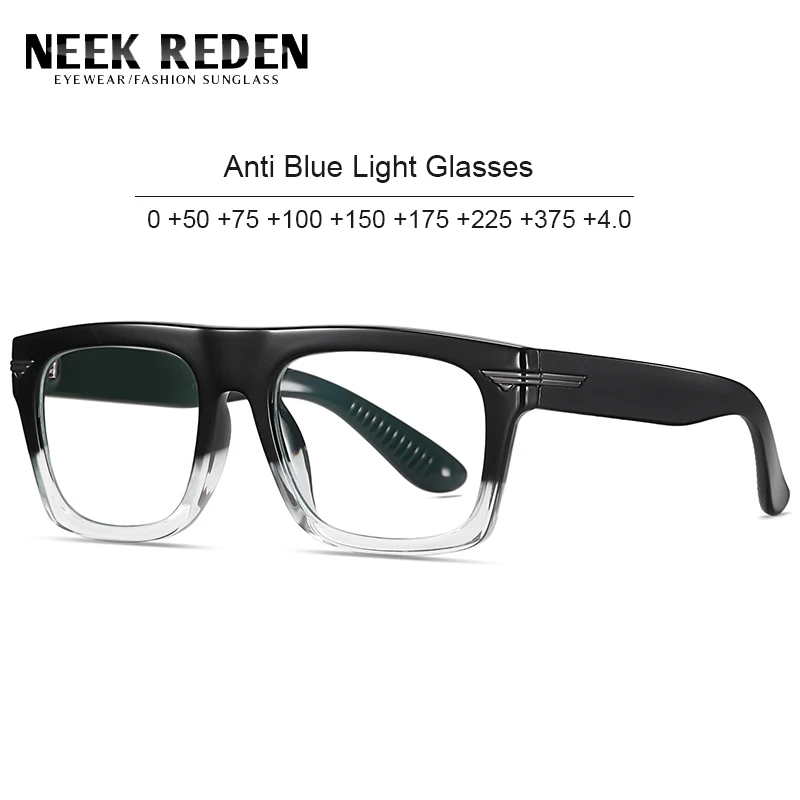 

Anti Blue Light Reading Glasses Tr90 Retro Square Style Magnifier Eyewear Women Men Brand Design Eyeglasses Frame Gaming Glases