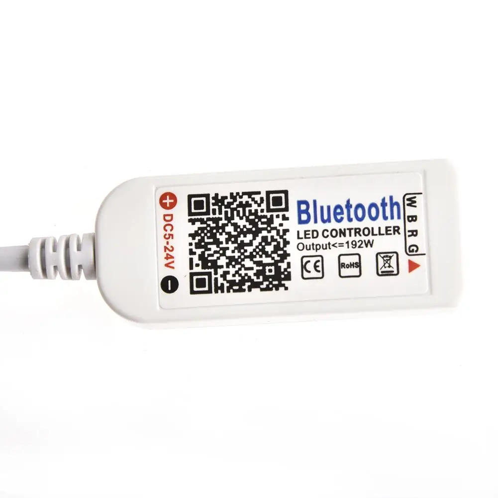 Wifi мини RGB Bluetooth контроллер постоянного тока 5 в 12 В 24 В мини музыкальный Bluetooth контроллер светильник контроллер полосы для RGB RGBW светодиодные ленты