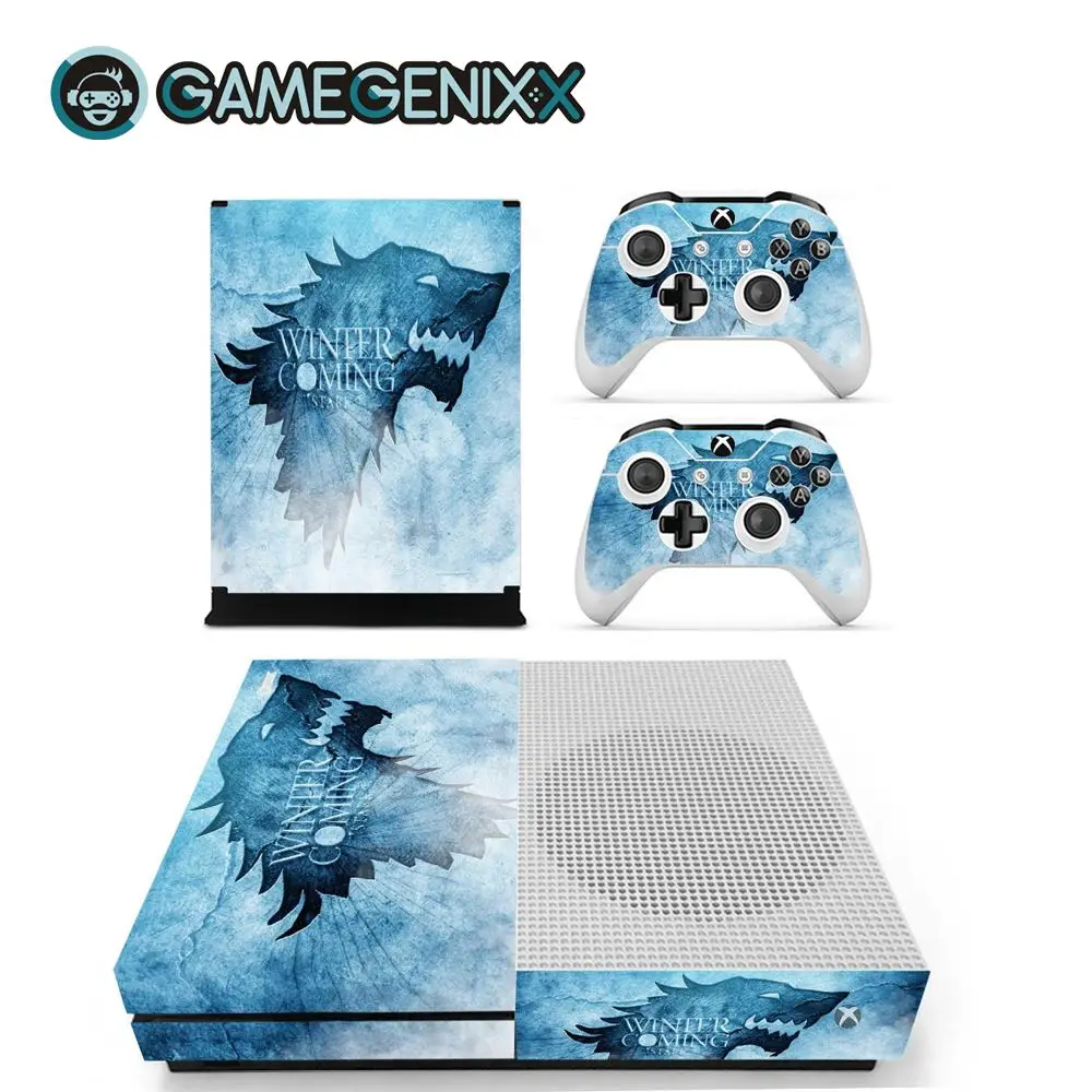 GAMEGENIXX Кожа Наклейка виниловая оберточная Крышка для Xbox One Slim консоли и 2 контроллеров-Скоро зима