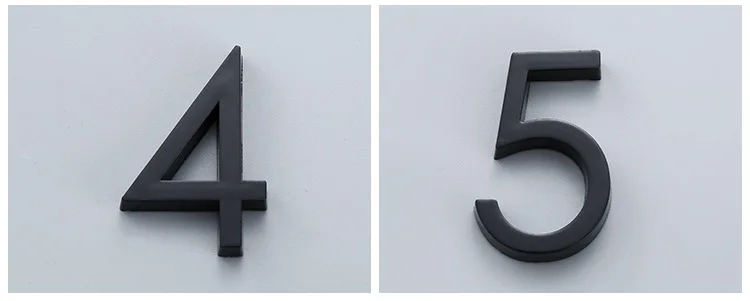 Description Picture 5 of itemPlated Home Decor Address Scutcheon Digits Hotel Door Sticker Plate Sign House Number Plaque