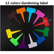 

100Pcs T-shaped Thickened Gardening Flower Label Plant Label Succulent Plastic Label For Flower Brand Gardening Label 12 Colors