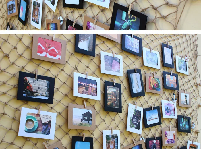 Manufacturers Direct Selling Creative Fishnet Photo Wall Mediterranean Photo Frame Wall Culture Wall Retro Bar Decoration Wholes