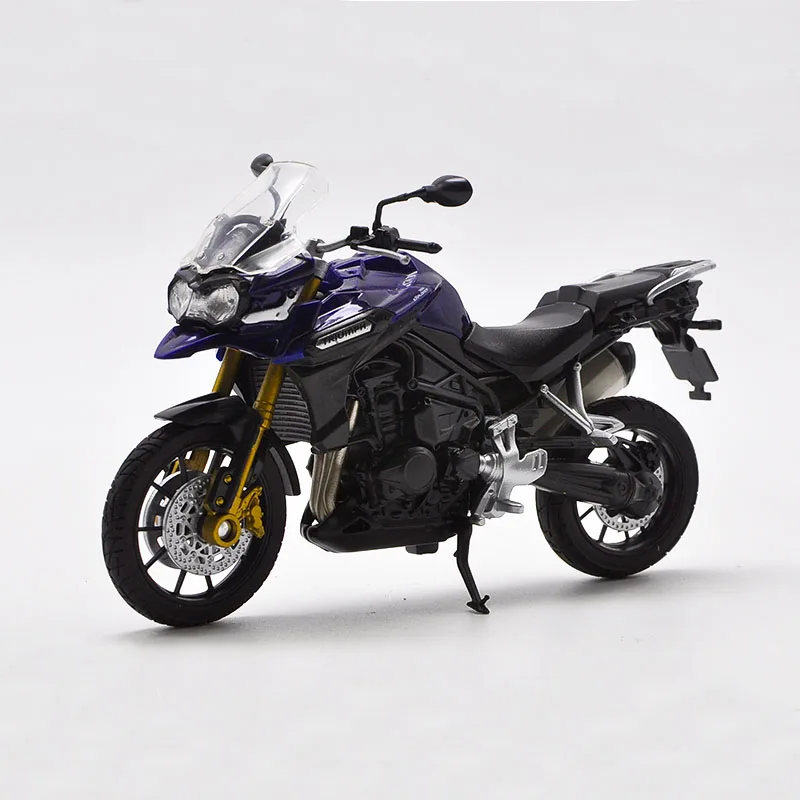 Welly 1:18 TRIUMPH TIGER EXPLORER Литая модель мотоцикла работоспособная игрушка для детей подарочная игрушка