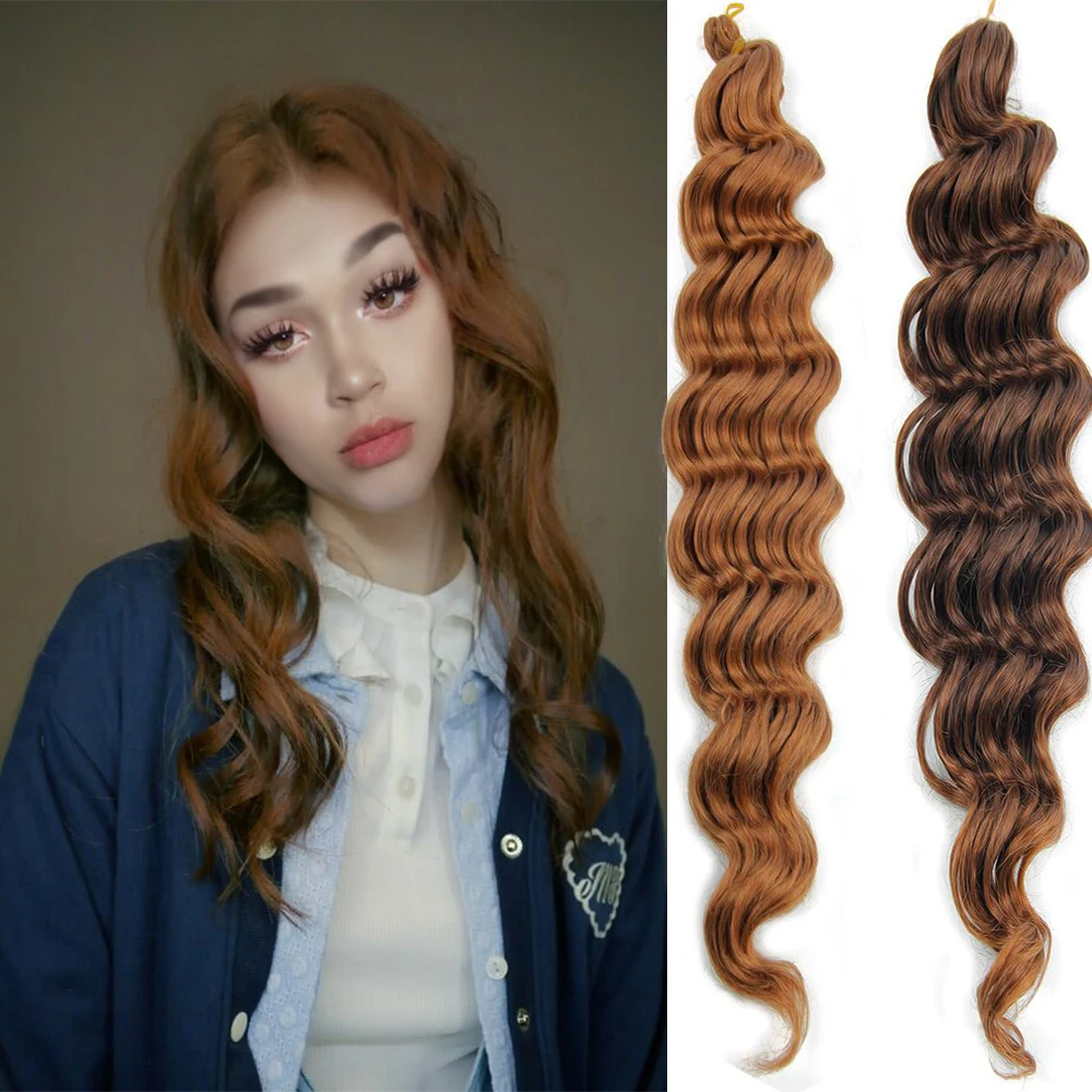 Crochet Pelo Rizado trenza Arco Iris trenzado pelo 22 trenzado extensiones de cabello de la ola de mar trenzas de crochet para pelo a granel