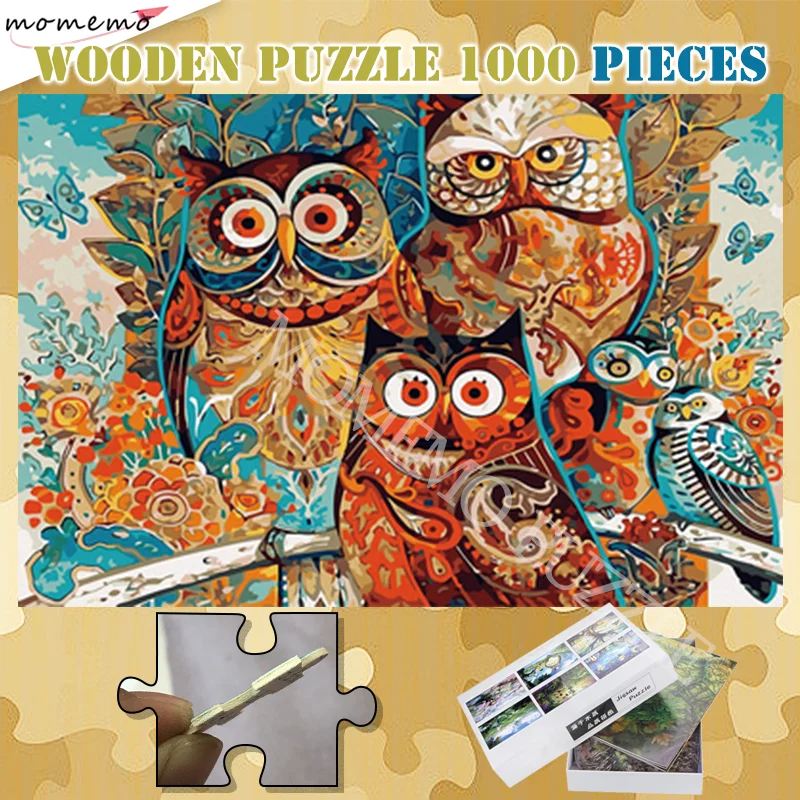 Owl Colour Therapy Jigsaw Puzzle 500 Pieces 