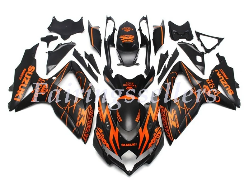 

<Injection mold> New ABS Full Fairing Kit 100% Fit For GSXR600 GSXR750 k5 K8 K9 Fairings Burnt Matte matte Corona Special