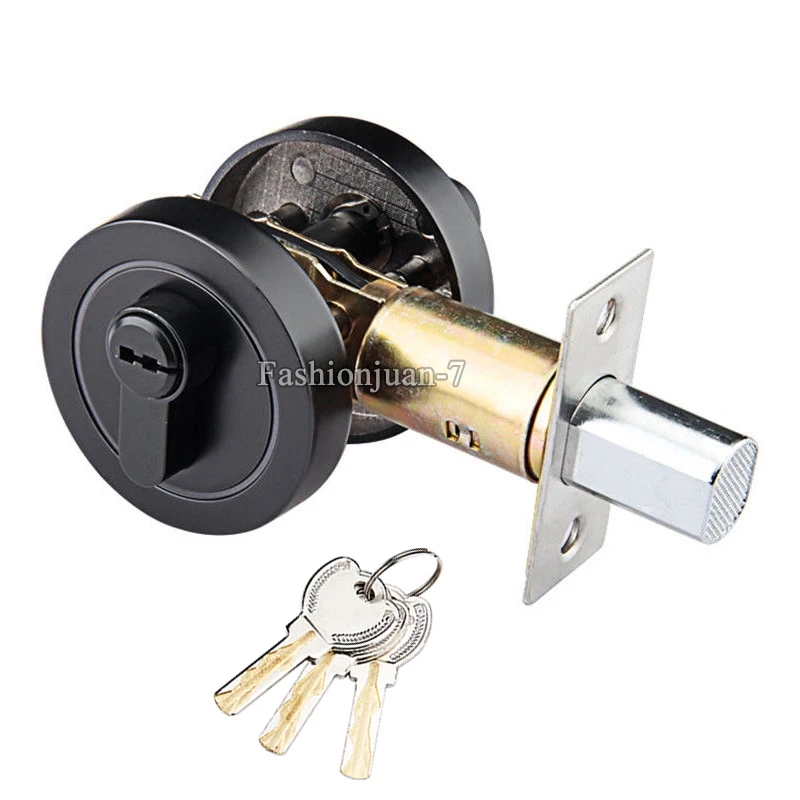 

European American 1PCS Super C-class Brass Cylinder Deadbolt Door Lock Security Dead Bolt Interior Door Locks with 3 Keys