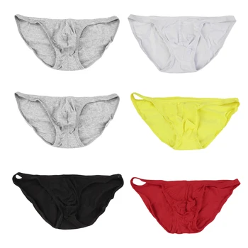 

Brand New Casual Men Comfortable Low Waist Sexy briefs Underwears Solid Color Cotton Slim Body Underwear Underpants Hot