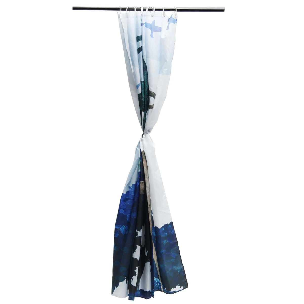 Олень занавеска для ванны водонепроницаемый из полиэстера Рождественский душ занавес печать листьев шторы в ванную комнату с крючками