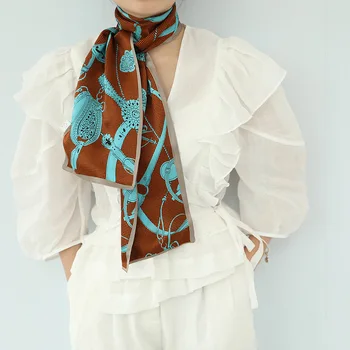 

2020 100% Pure Silk Scarf Shawls Long Scarves Ladies Luxury Brand Head Wraps Women Hijab Bandana Foulard Poncho Pashmina Echarpe