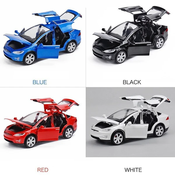 Koop 1 32 Model X90 Alloy Diecasts Model Auto Met Licht Simulatie Metalen Voertuigen Auto Pull Back 6 Deuren Geopend Speelgoed Voor kinderen Gift