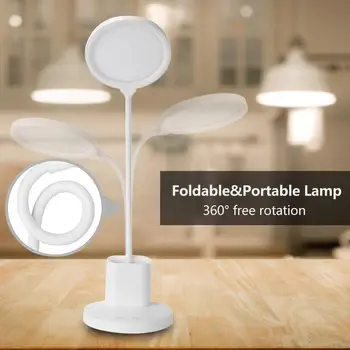 

Table Lamp Color Adjustble Touch Control Reading Lamp With Pen Mobile Phone Holder Eye Protection Desk Light For Home Dormitory
