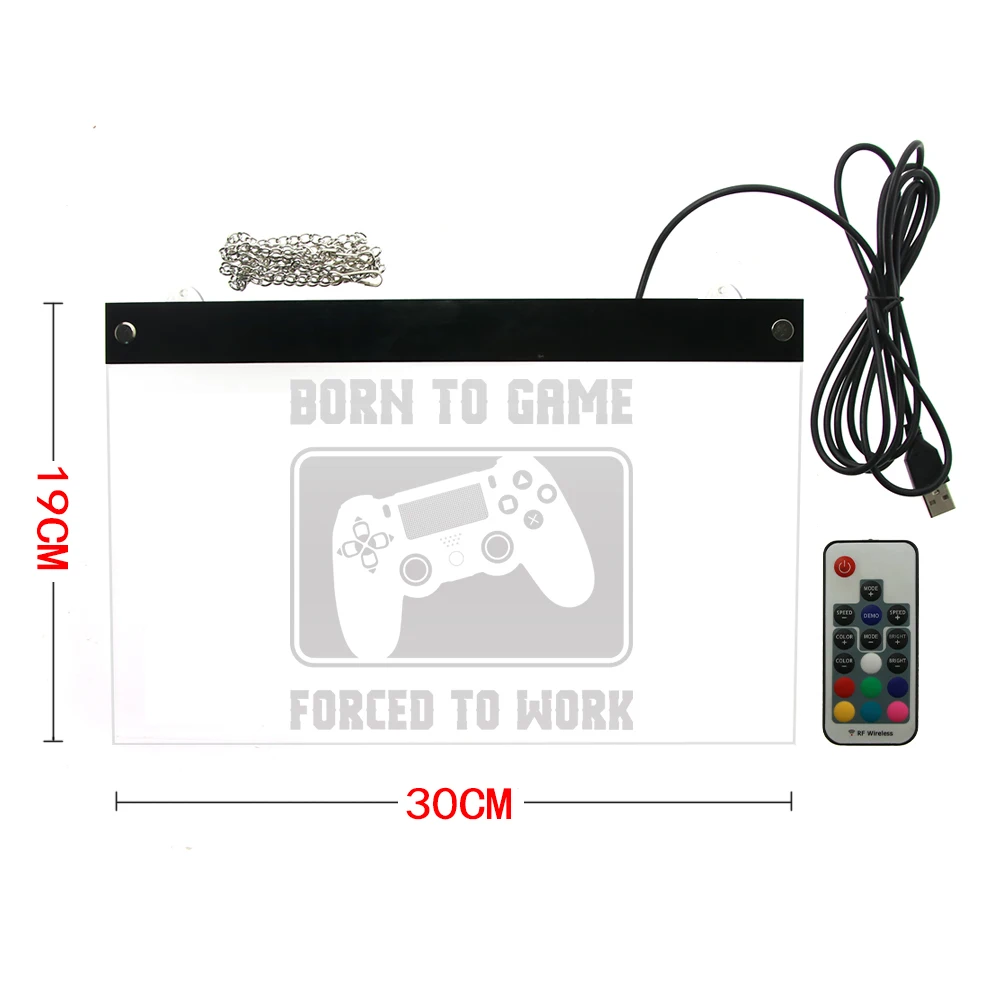 Геймер винтажный контроллер для видеоигр светодиодный неоновый знак джойстик