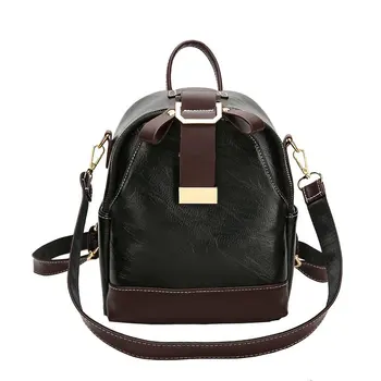 

2020 Ins Popular Easy Matching Women Backpack Multi-function Bag Shoulder Bag Simple Contrast Color Lady Mini Backpack