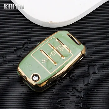 TPU Car Flip Key Case Cover Shell Fob For KIA RIO 3 K2 K3 K4 K5 Sportege Picanto Optima Soul Ceed Sorento Forte Stinger Cerato - TPU Car Flip Key Case Cover Shell Fob For KIA RIO 3 K2 K3 K4