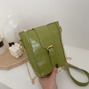 

Summer portable bucket bag female 2020 new small fresh net red chain wild fashion messenger handbags women bags designer