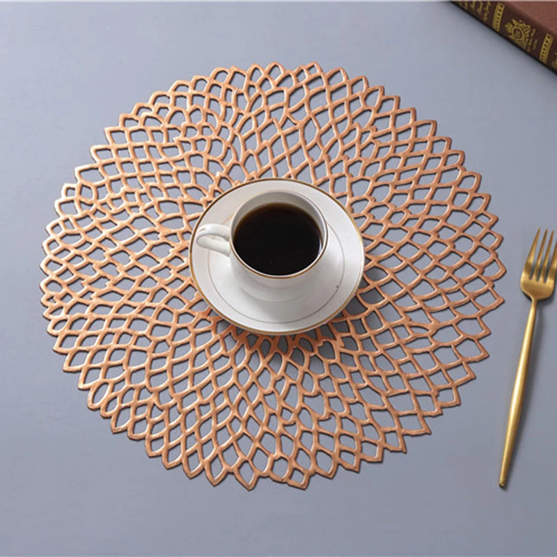 Round Coaster Insulation Table Mats Pads Plastic Placemat Non-slip Coffee Tea Place Kitchen Decoration | Дом и сад
