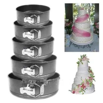 

Round Mini Baking Dishes Springform Pan Non-Stick 3 Layer Cake Dessert Cheesecake Cake Multifunctional Cooking Tool 18-24CM
