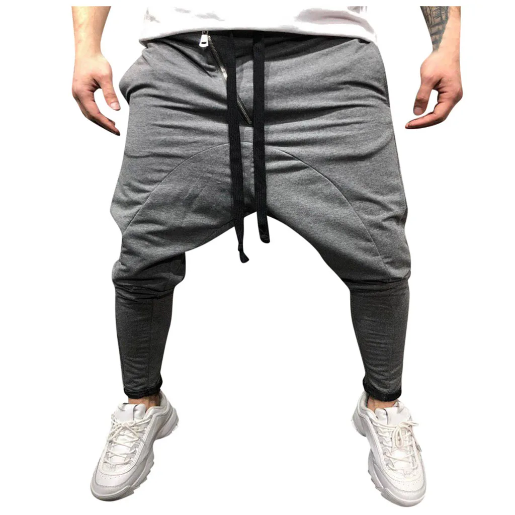 B Брюки мужские повседневные штаны спортивные штаны хип-хоп pantalon homme тактические Модные Повседневные Удобные мужские на шнуровке новые штаны Z4 - Цвет: B