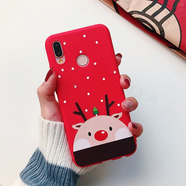 Рождественский мягкий чехол с изображением лося для Xiao mi Red mi Note 7 Чехол 5 8 6 Pro K20 чехол для Xiaomi mi 9t Pro mi A3 A2 Lite 8 9 SE A1 - Цвет: Figure 1
