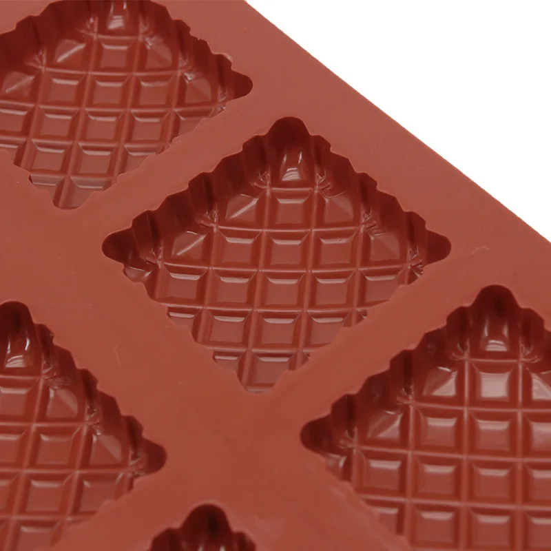 Food-Grade standard 8 Pillows DIY Creative Cake Mold Diamond Lattice Soap Jelly Mold Silicone Bread Ice Cube Moulds