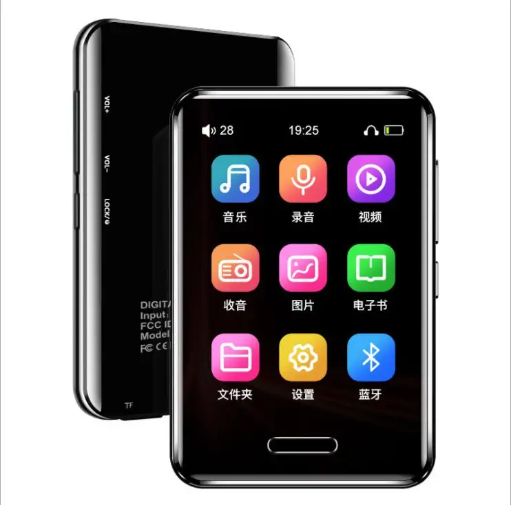 

New Arrivel Portable 2.4 inch Full Touch Screen MP3 Player Audio Bluetooth Mp3 Music Player Support FM Radio E-book Video