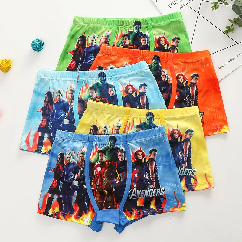 

1 Pcs Children Panties Boy Cartoon Hero Spiderman Short Boxer Girls Underwear Kids Underpant Baby Majtki Chlopiec Teen Underwear